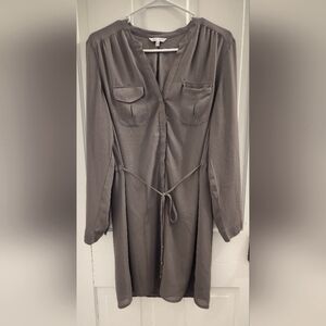 Naked Zebra Gray Blouse With Ties